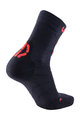 UYN Kolesarske klasične nogavice - MOUNTAIN MTB - rdeča/črna