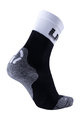 UYN Kolesarske klasične nogavice - LIGHT - črna/bela/siva