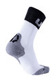 UYN Kolesarske klasične nogavice - LIGHT - bela/siva/črna