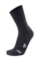 UYN Kolesarske klasične nogavice - MERINO - bela/črna