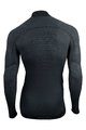 UYN Kolesarska  majica z dolgimi rokavi - FUSYON MERINO - siva/črna