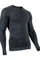 UYN Kolesarska  majica z dolgimi rokavi - FUSYON CASHMERE - siva/črna