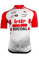 Kolesarski dres s kratkimi rokavi - LOTTO SOUDAL 2019 - rdeča/bela
