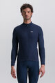 SANTINI Kolesarski dres z dolgimi rokavi zimski - PURE  - modra