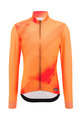 SANTINI Kolesarski dres z dolgimi rokavi zimski - PURE DYE - oranžna