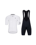 HOLOKOLO Kolesarski dres kratek rokav in kratke hlače - VICTORIOUS ELITE - črna/bela