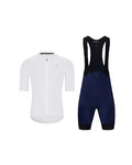 HOLOKOLO Kolesarski dres kratek rokav in kratke hlače - AEROLITE - modra/črna/bela