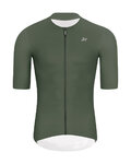 HOLOKOLO Kolesarski dres kratek rokav in kratke hlače - ELEVATE - bež/zelena