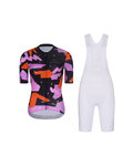RIVANELLE Kolesarski dres kratek rokav in kratke hlače - BIKE´S GOOD - bela/večbarvno/črna