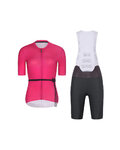 RIVANELLE Kolesarski dres kratek rokav in kratke hlače - LOVELY - antracit/rožnata