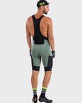 ALÉ Kolesarske kratke hlače z naramnicami - OFF-ROAD GRAVEL STONES CARGO - zelena