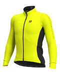 ALÉ Kolesarski dres z dolgimi rokavi zimski - SOLID FONDO WINTER - rumena