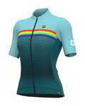 ALÉ Kolesarski dres s kratkimi rokavi - PR-S BRIDGE - zelena