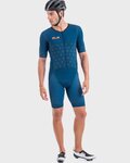 ALÉ Kolesarski kombinezon - TRIATHLON  MAUI LONG TRI SS - modra