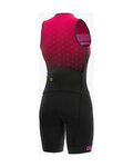 ALÉ Kolesarski kombinezon - TRIATHLON STARS LONG TRI LADY - rdeča/črna