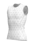 ALÉ Kolesarska  majica brez rokavov - QUARK LESS - bela