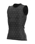 ALÉ Kolesarska  majica brez rokavov - QUARK LESS - črna