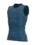 ALÉ Kolesarska  majica brez rokavov - QUARK LESS - modra
