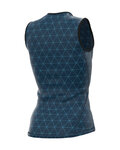 ALÉ Kolesarska  majica brez rokavov - QUARK LESS - modra