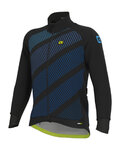 ALÉ Kolesarska  podaljšana jakna - PR-R TAK WOOL THERMO - črna/modra