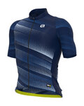 ALÉ Kolesarski dres s kratkimi rokavi - PR-R GREEN SPEED - modra