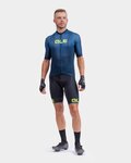 ALÉ Kolesarski dres s kratkimi rokavi - SOLID THORN - modra