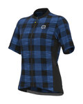 ALÉ Kolesarski dres s kratkimi rokavi - OFF ROAD - GRAVEL SCOTTISH LADY - modra