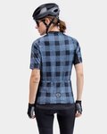 ALÉ Kolesarski dres s kratkimi rokavi - OFF ROAD - GRAVEL SCOTTISH LADY - modra