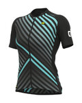 ALÉ Kolesarski dres s kratkimi rokavi - PR-R FAST LADY - črna