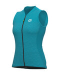 ALÉ Kolesarski dres brez rokavov - SOLID LEVEL LADY - zelena