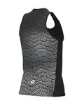 ALÉ Kolesarska majica brez rokavov - STREAM RUNNING - črna