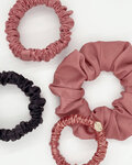 ATHLEEYA trakovi za lase - SCRUNCHIE SET - bron