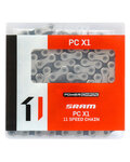 SRAM veriga - PC X1 SOLIDPIN - srebrna