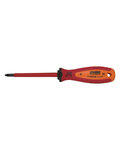UNIOR izvijač - SCREWDRIVER  VDE TBI PH1 x 80 - rdeča