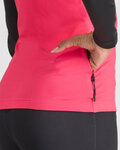 SPORTFUL Kolesarski dres z dolgimi rokavi zimski - SQUADRA W - rožnata/črna