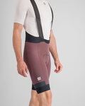 SPORTFUL Kolesarske kratke hlače z naramnicami - SUPERGIARA - bordo