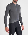SPORTFUL Kolesarski dres z dolgimi rokavi zimski - MONOCROM THERMAL - antracit