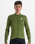 SPORTFUL Kolesarski dres z dolgimi rokavi zimski - MONOCROM THERMAL - zelena