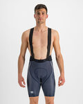 SPORTFUL Kolesarske kratke hlače z naramnicami - BODYFIT PRO AIR - modra