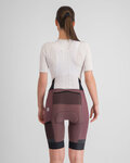 SPORTFUL Kolesarske kratke hlače z naramnicami - SUPERGIARA - bordo