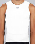 SPORTFUL Kolesarska  majica brez rokavov - PRO TERMO - bela