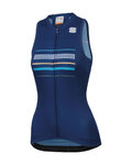 SPORTFUL Kolesarski dres brez rokavov - DIVA - modra