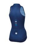 SPORTFUL Kolesarski dres brez rokavov - DIVA - modra