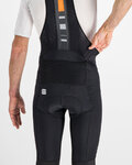 SPORTFUL Kolesarske kratke hlače z naramnicami - BODYFIT PRO THERMAL - črna