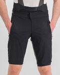 SPORTFUL Kolesarske kratke hlače brez naramnic - SUPERGIARA - črna