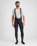 SPORTFUL Kolesarske dolge hlače z naramnicami - TOTAL COMFORT - črna