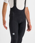 SPORTFUL Kolesarske dolge hlače z naramnicami - TOTAL COMFORT - črna