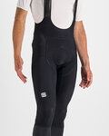 SPORTFUL Kolesarske dolge hlače z naramnicami - TOTAL COMFORT - črna