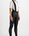 SPORTFUL Kolesarske dolge hlače z naramnicami - BODYFIT PRO - črna