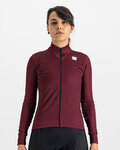 SPORTFUL Kolesarski dres z dolgimi rokavi zimski - KELLY THERMAL - bordo